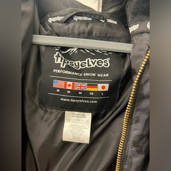 TIPSY ELVES WOMEN'S MIDNIGHT LEOPARD SNOW SUIT - M - Picture 7 of 12